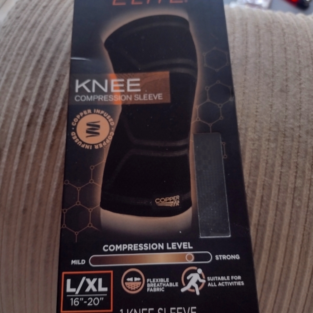Compression knee sleeve
